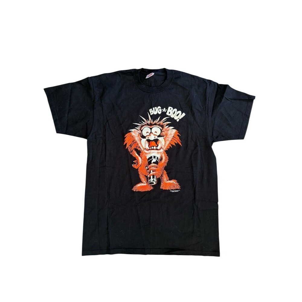 Vintage Cartoon Bug-a-Boo! Tshirt Sz XL Glow In The Dark Single Stitch